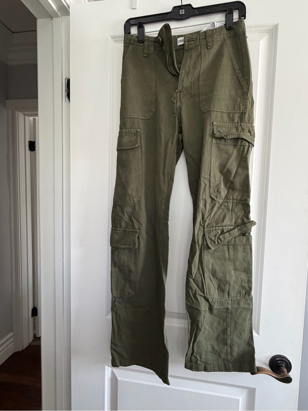 Zara Olive Green Cargo Pants